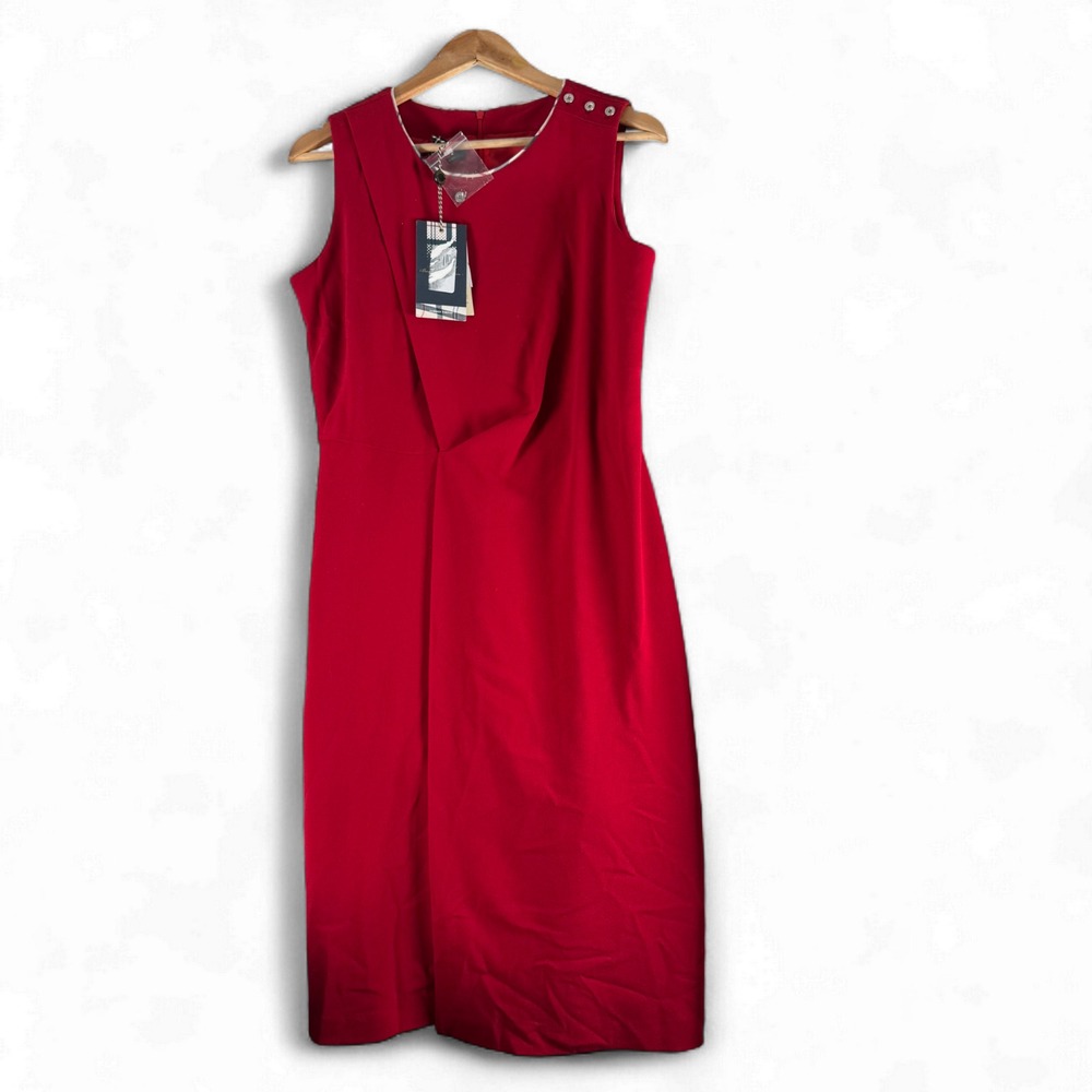 Nwt New Barbour Womens Summer Leathen Tartan Red Dress Sz 6